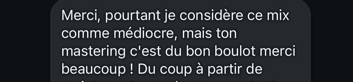 Retour d'un ancien client de Sacha Music Charts