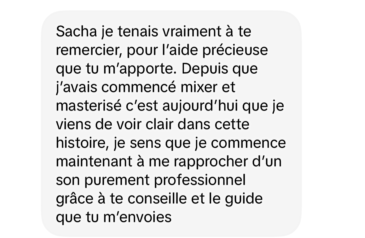 Témoignage client de Sacha Music Charts